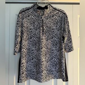 Tail Ladies White Label Print Golf Shirt/Jacket